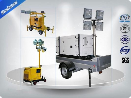 चीन Air - Cooled Telescopic Light Tower / Manual Trailer Mounted Light Towers आपूर्तिकर्ता