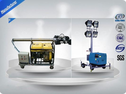 चीन Construction Mobile Light Tower High Performance with LED lighting , Hand Push आपूर्तिकर्ता