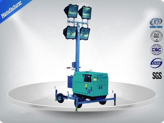 60Hz  Single Phase Portable Mobile Light Tower Rental With Diesel Generator आपूर्तिकर्ता