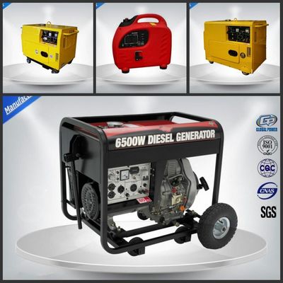 7.5 Kva Manual Starter Low Noise Portable Generator , Residential Diesel Generators आपूर्तिकर्ता