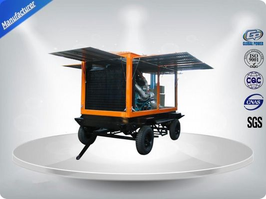 900Kva 3 Phase Trailer Mounted Diesel Generator Soundproof Eight - Cylinder आपूर्तिकर्ता